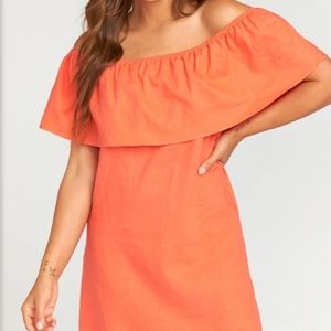 NWT Show Me Your MuMu Off the shoulder dress XS